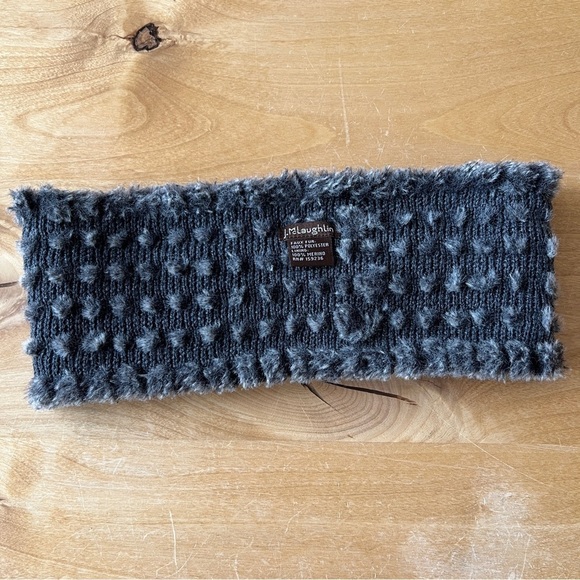 J MCLAUGHLIN AZALEA FAUX FUR NECK WARMER LUXURY CHIC ELEGANT SOFT APRES SKI GRAY - Picture 7 of 7